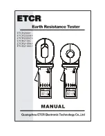 Предварительный просмотр 1 страницы ETCR ETCR2000+ Manual