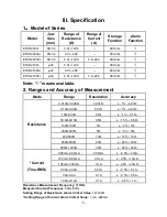 Предварительный просмотр 8 страницы ETCR ETCR2000+ Manual