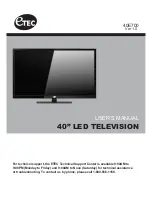 Preview for 1 page of Etec 40E700 User Manual