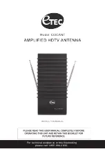 Etec E003ANT Instruction Manual preview