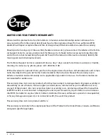 Preview for 4 page of Etec E113E Assembly Instructions Manual