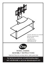 Preview for 1 page of Etec E6069S Assembly Instructions Manual