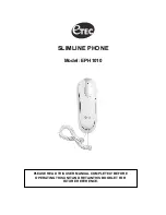 Предварительный просмотр 1 страницы Etec EPH1010 User Manual