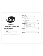 Предварительный просмотр 1 страницы Etec FL815 Instruction Manual