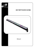 Etec LED PARTY BAR E216 RGB Manual предпросмотр