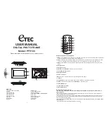 Etec PF9100 User Manual preview