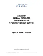 Preview for 1 page of Etec PT-8411G Quick Start Manual