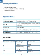 Preview for 8 page of ETEKCITY EK9000 User Manual