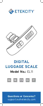 ETEKCITY EL11 Manual preview