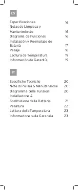 Preview for 3 page of ETEKCITY EL11 Manual