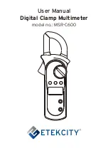 Preview for 1 page of ETEKCITY MSR-C600 User Manual