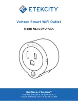 ETEKCITY Voltson Smart WiFi Outlet Manual preview