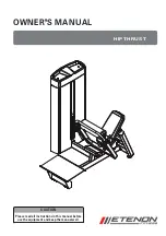 ETENON Fitness HIP THRUST Owner'S Manual предпросмотр