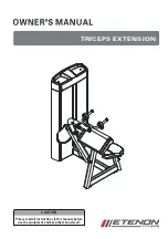 ETENON Fitness TRICEPS EXTENSION Owner'S Manual preview