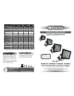 Eterna FLEDB10S Installation Instructions предпросмотр