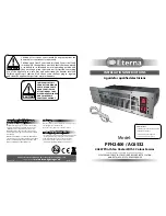 Eterna PFH2400 Installation Instructions предпросмотр