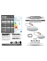 Eterna RDL12 Installation Instructions предпросмотр