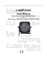 Preview for 1 page of Eternal Lighting Cube RGBA User Manual