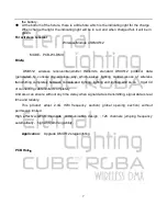 Preview for 7 page of Eternal Lighting Cube RGBA User Manual