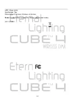 Preview for 12 page of Eternal Lighting CUBE4 User Manual