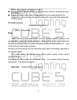 Preview for 8 page of Eternal Lighting CUBE5 User Manual