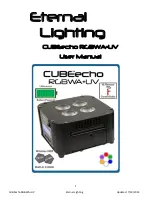 Preview for 1 page of Eternal Lighting CUBEecho RGBWA+UV User Manual