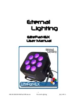 Preview for 1 page of Eternal Lighting EliteParHEX User Manual