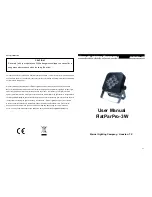 Eternal Lighting FlatParPro-3W User Manual предпросмотр