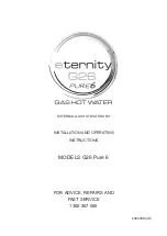 ETERNITY G26 Installation And Operating Instruction preview