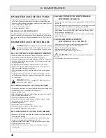 Preview for 20 page of Etesia AV95 User Manual