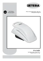 Предварительный просмотр 1 страницы Etesia PA362E User Manual