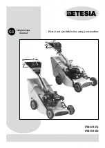 Preview for 1 page of Etesia PRO51 D Original User Manual