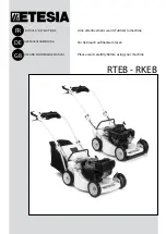 Предварительный просмотр 1 страницы Etesia RKEB Use And Maintenance Manual