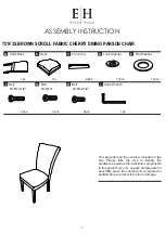 Preview for 3 page of Ethan Home 864D004W Assembly Instruction