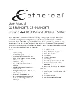 Предварительный просмотр 1 страницы Ethereal CS-44MHDBTS User Manual