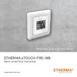 Preview for 1 page of Etherma eTOUCH-PRO-WB Installation And Usage Instructions