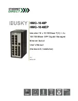 Preview for 1 page of Ethernet Direct Husky HMG-1648EP User Manual