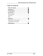 EtherWAN 5-Port and 8-Port Pocket Size Fast Ethernet Switch User Manual preview