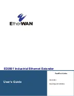 Preview for 1 page of EtherWAN ED3501 User Manual