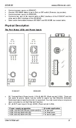 Preview for 2 page of EtherWAN ED3638 Quick Start Manual