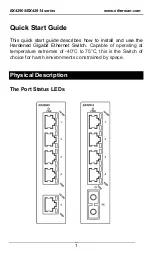 Предварительный просмотр 1 страницы EtherWAN EX42905 Series Quick Start Manual