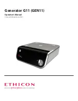 Ethicon Generator G11 Operator'S Manual preview