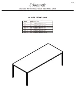 Preview for 1 page of Ethnicraft 50256-U Assembly Instructions