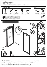 Предварительный просмотр 3 страницы Ethnicraft Light Frame Assembly Instruction