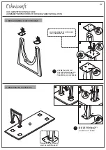 Preview for 2 page of Ethnicraft OAK GEOMETRIC DINING TABLE Assembly Instructions