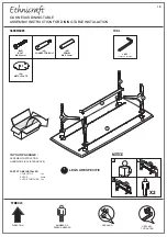 Предварительный просмотр 1 страницы Ethnicraft OAK NEXUS DINING TABLE Assembly Instruction For Installation