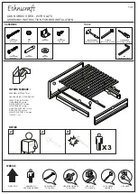 Ethnicraft OAK NORDIC II BED WITH SLATS Assembly Instruction For Installation preview