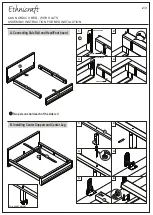 Предварительный просмотр 2 страницы Ethnicraft OAK NORDIC II BED WITH SLATS Assembly Instruction For Installation