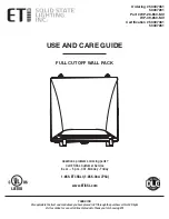 Preview for 1 page of ETI Solid State Lighting 53307261 Use And Care Manual