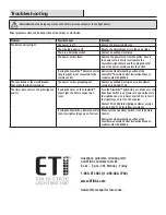 Preview for 8 page of ETI Solid State Lighting 55402161 Use And Care Manual